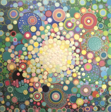 Painting titled "Spherical fantasy" by Tinkabenka, Original Artwork, Acrylic