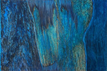 Peinture intitulée "The blu world" par Martina Dupont, Œuvre d'art originale, Acrylique Monté sur Châssis en bois