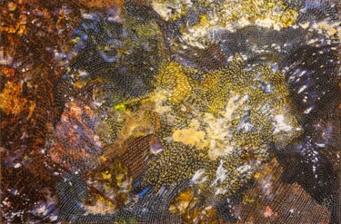 Malerei mit dem Titel "The golden reflexio…" von Martina Dupont, Original-Kunstwerk, Acryl Auf Keilrahmen aus Holz montiert