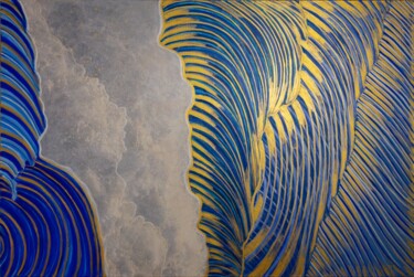 Peinture intitulée "The magical waves" par Martina Dupont, Œuvre d'art originale, Acrylique Monté sur Châssis en bois