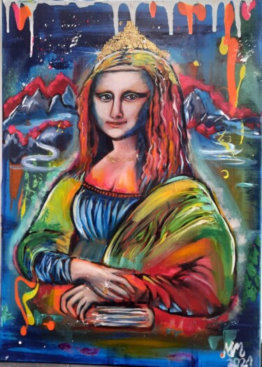 Pintura titulada ""La Gioconda"" por Martina Marten, Obra de arte original, Acrílico