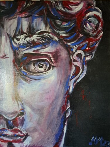 Painting titled ""Davide"" by Martina Marten, Original Artwork, Acrylic