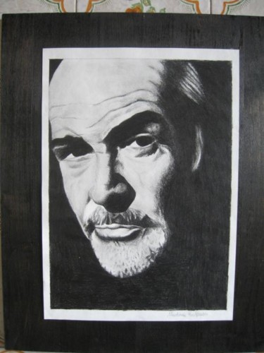 Drawing titled "Sean Connery" by Martina Purificato, Original Artwork, Other