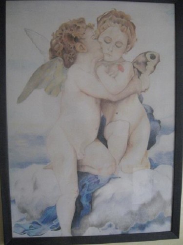 Drawing titled "Il primo bacio." by Martina Purificato, Original Artwork, Other