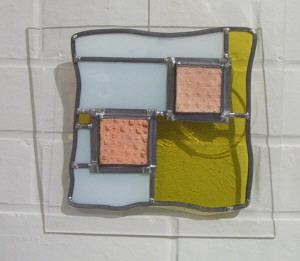 Sculpture titled "Tijdloos-3-" by Martina Trager, Original Artwork, Ceramics Mounted on Plexiglass