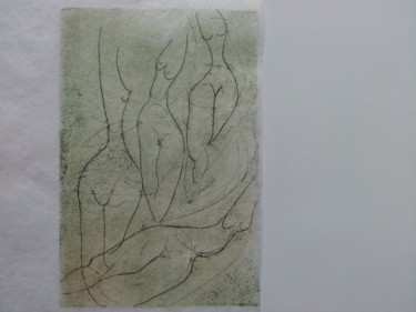 Gravures & estampes intitulée "relevé 3" par Martina Trager, Œuvre d'art originale, Monotype