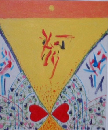Peinture intitulée "Coeurs d'orient" par Martin Boisvert, Œuvre d'art originale