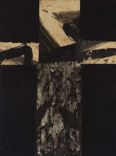 Peinture intitulée "croix-abstraite" par Martin Coste, Œuvre d'art originale, Acrylique