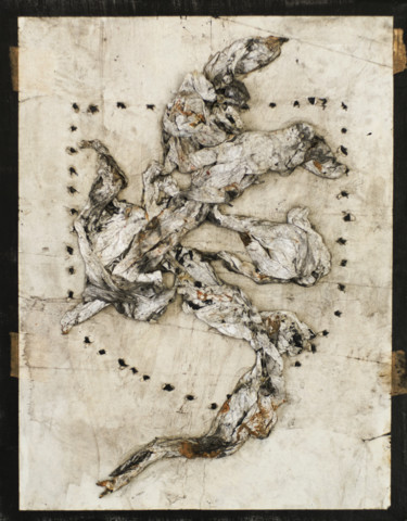 Pittura intitolato "déchet" da Martin Coste, Opera d'arte originale, Acrilico