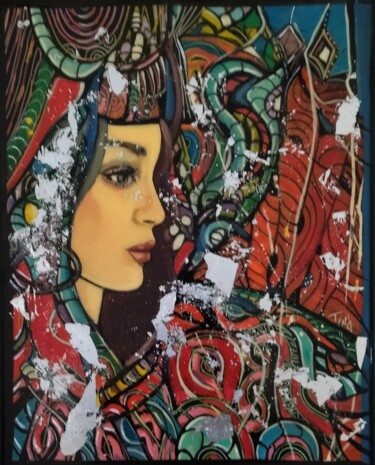 Pintura intitulada "multicolore" por Martine Banacer, Obras de arte originais, Acrílico