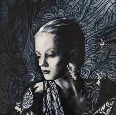 Картина под названием "Chrysalide" - Martine Banacer, Подлинное произведение искусства, Акрил