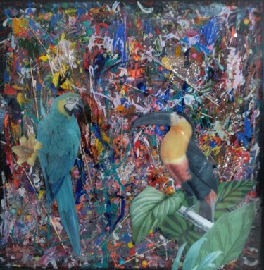 Malerei mit dem Titel "Guyane 2" von Martine Banacer, Original-Kunstwerk, Acryl