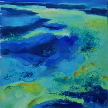 Painting titled "Un jour j'irai là b…" by Martine Brugeron, Original Artwork