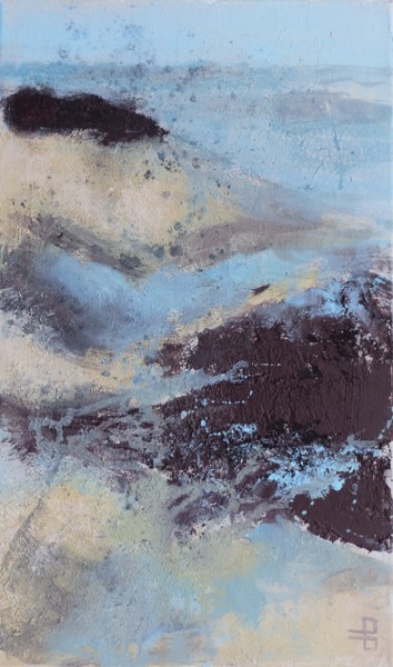 Pintura titulada "Désert et dunes" por Martine Brugeron, Obra de arte original