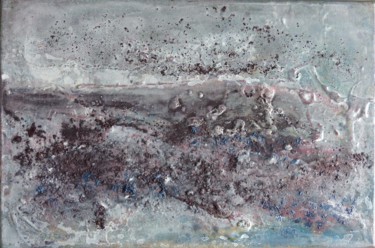 Painting titled "Terre de Mars" by Martine Brugeron, Original Artwork