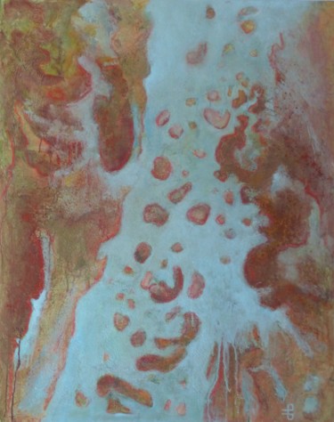 Painting titled "Méditation" by Martine Brugeron, Original Artwork