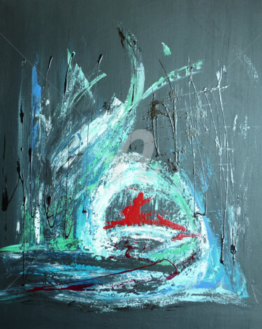 Painting titled "mirage.jpg" by Martine Bruyere, Original Artwork, Acrylic