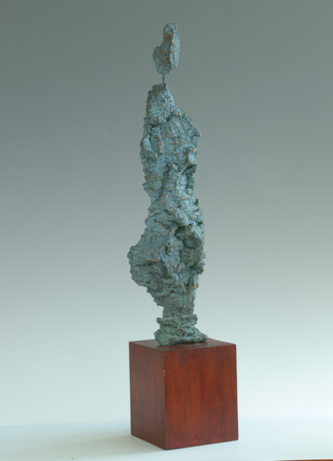 Sculpture intitulée "Femme écorce" par Martine Camors, Œuvre d'art originale, Bronze