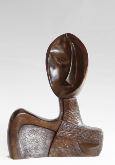 Skulptur mit dem Titel ""Beauté brune"" von Martine Camors, Original-Kunstwerk, Bronze