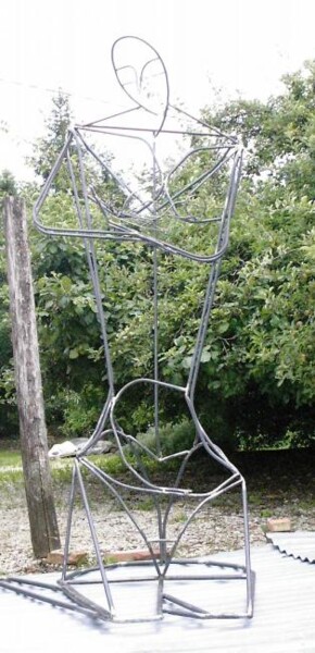 Sculpture titled "SCULPTURE MONUMENTA…" by Martine Daigre, Original Artwork, Metals