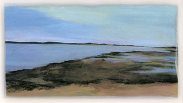 Painting titled "Oléron - rivage 1" by Martine Lafont, Original Artwork, Acrylic