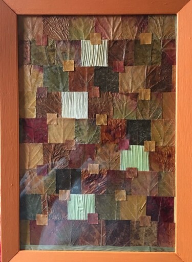 Κολάζ με τίτλο "patchwork" από Martine Le Scoul, Αυθεντικά έργα τέχνης, Κολάζ
