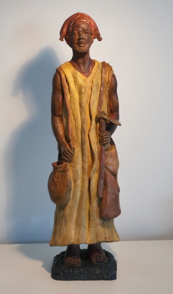 Sculptuur getiteld "Dogon II" door Martine Lee, Origineel Kunstwerk, Bronzen