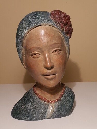 Sculpture titled "Jeanne" by Martine Lee, Original Artwork, Bronze