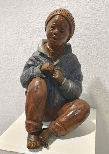 Sculptuur getiteld "Tao" door Martine Lee, Origineel Kunstwerk, Bronzen