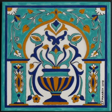 Handwerk mit dem Titel "ceramique-porte-ori…" von Martine Maarek, Original-Kunstwerk, Heimdekor