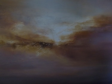 Peinture intitulée "L'impossible horizon" par Martine Moreau, Œuvre d'art originale, Huile