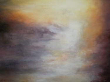 Peinture intitulée "Secret de l'aube" par Martine Moreau, Œuvre d'art originale, Huile
