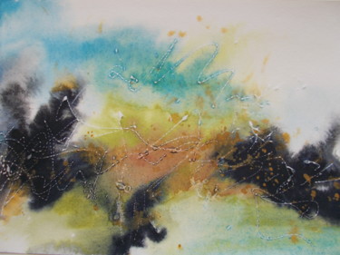 Peinture intitulée "Aquarelle - n 13" par Martine Moreau, Œuvre d'art originale, Aquarelle