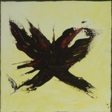 Картина под названием "VOL AMOUREUX" - Martine Nexon, Подлинное произведение искусства, Акрил Установлен на Деревянная рама…