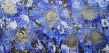 Pintura intitulada "Couleur bleue" por Martine Nion, Obras de arte originais, Acrílico