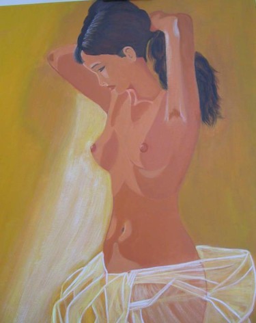 Pintura titulada "nu" por Martine Ragot, Obra de arte original, Acrílico Montado en Bastidor de camilla de madera
