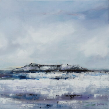 Ile mystérieuse Peinture intitulée "Ile mystérieuse" par Martine Sentein, Œuvre d'art originale, Acrylique Monté sur Châssis