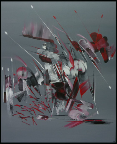 Painting titled "Peinture abstraite…" by Martine Belfodil, Original Artwork, Acrylic