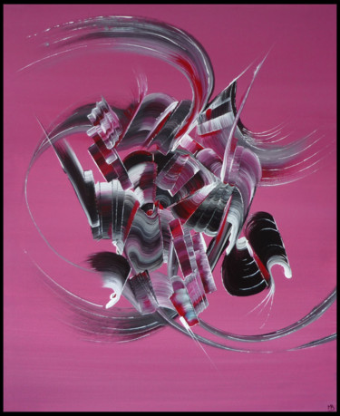 Pittura intitolato "Peinture abstraite…" da Martine Belfodil, Opera d'arte originale, Acrilico