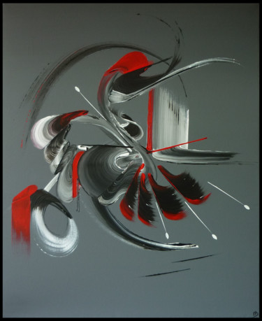 Schilderij getiteld "Peinture abstraite…" door Martine Belfodil, Origineel Kunstwerk, Acryl