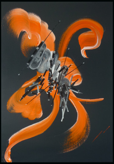 Peinture intitulée "Peinture abstraite…" par Martine Belfodil, Œuvre d'art originale, Acrylique Monté sur Châssis en bois