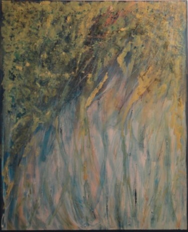 Painting titled "amazonia" by Martine Berrous, Original Artwork, Oil
