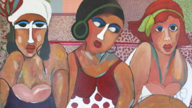 Painting titled "LESS TCHIQUITAS" by Martine Flory, Original Artwork, Acrylic