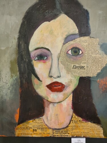 Peinture intitulée "ROSE" par Martine Flory, Œuvre d'art originale, Acrylique