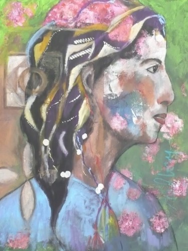 Painting titled "ASIA" by Martine Flory, Original Artwork, Other