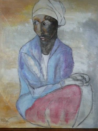 Peinture intitulée "josephine" par Martine Flory, Œuvre d'art originale, Acrylique