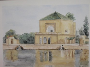 Pittura intitolato "Marrakech" da Martine Gonin, Opera d'arte originale