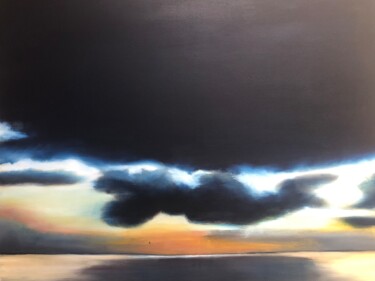 Dernières lumières Peinture intitulée "Dernières lumières" par martineleonnov1951, Œuvre d'art originale, Huile