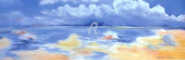 Peinture intitulée "Entre ciel et mer" par Martine Salendre, Œuvre d'art originale