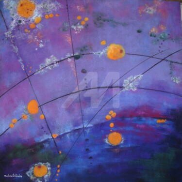 De l'infiniment grand à l'infiniment petit (Grand format) Peinture intitulée "De l'infiniment gra…" par Martine Salendre, Œuvre d'art originale